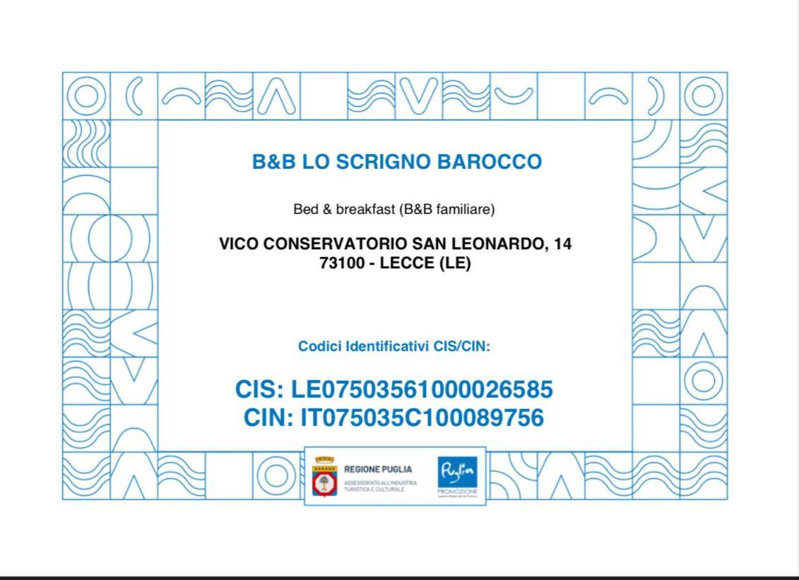 Bed and Breakfast Lo Scrigno Barocco Lecce Exterior foto